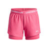 Tech Play Up 2in1 Shorts Filles-Pink,Blanc