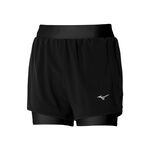 Vêtements Mizuno Mizuno ER 4.5in 2in1 Shorts Femmes-Noir