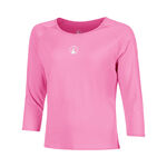 V&ecirc;tements de tennis Quiet Please Quiet Please Crush Mixed Haut manches longues Filles-pink, blanc
