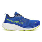 Chaussures de running Saucony Saucony Hurricane 25 Chaussure De Running Avec Stabilisateurs Hommes-Bleu,Jaune Citron