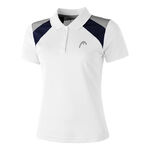 V&ecirc;tements HEAD HEAD Club Polo Femmes-Blanc,Bleu