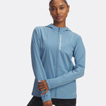 V&ecirc;tements Under Armour Under Armour OutRun The Storm Veste Running Femmes-Bleu