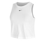 V&ecirc;tements Nike Nike One Classic Dri-FIT Crop D&eacute;bardeur Tank Top Femmes-Blanc