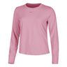 One Classic Dri-Fit Haut manches longues Femmes - pink, noir