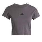 Vêtements adidas adidas Future Icon Small Logo T-shirt Femmes-Gris Foncé