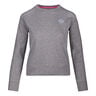 Mirella Basic Crew Sweat-shirt Femmes-Gris Clair,Blanc