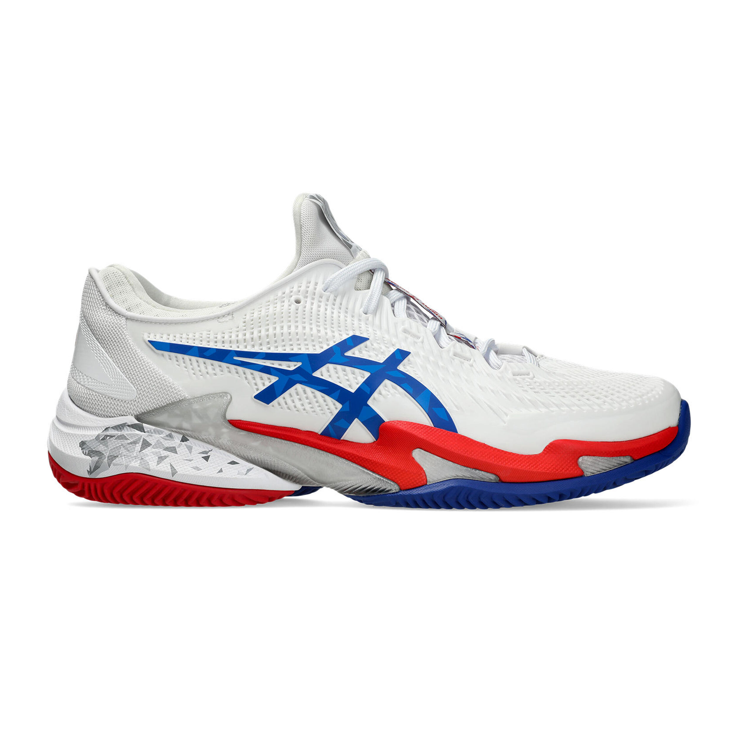 Buy ASICS Court FF 3 Clay Novak Chaussure Terre Battue Hommes Blanc Bleu online Tennis Point BE