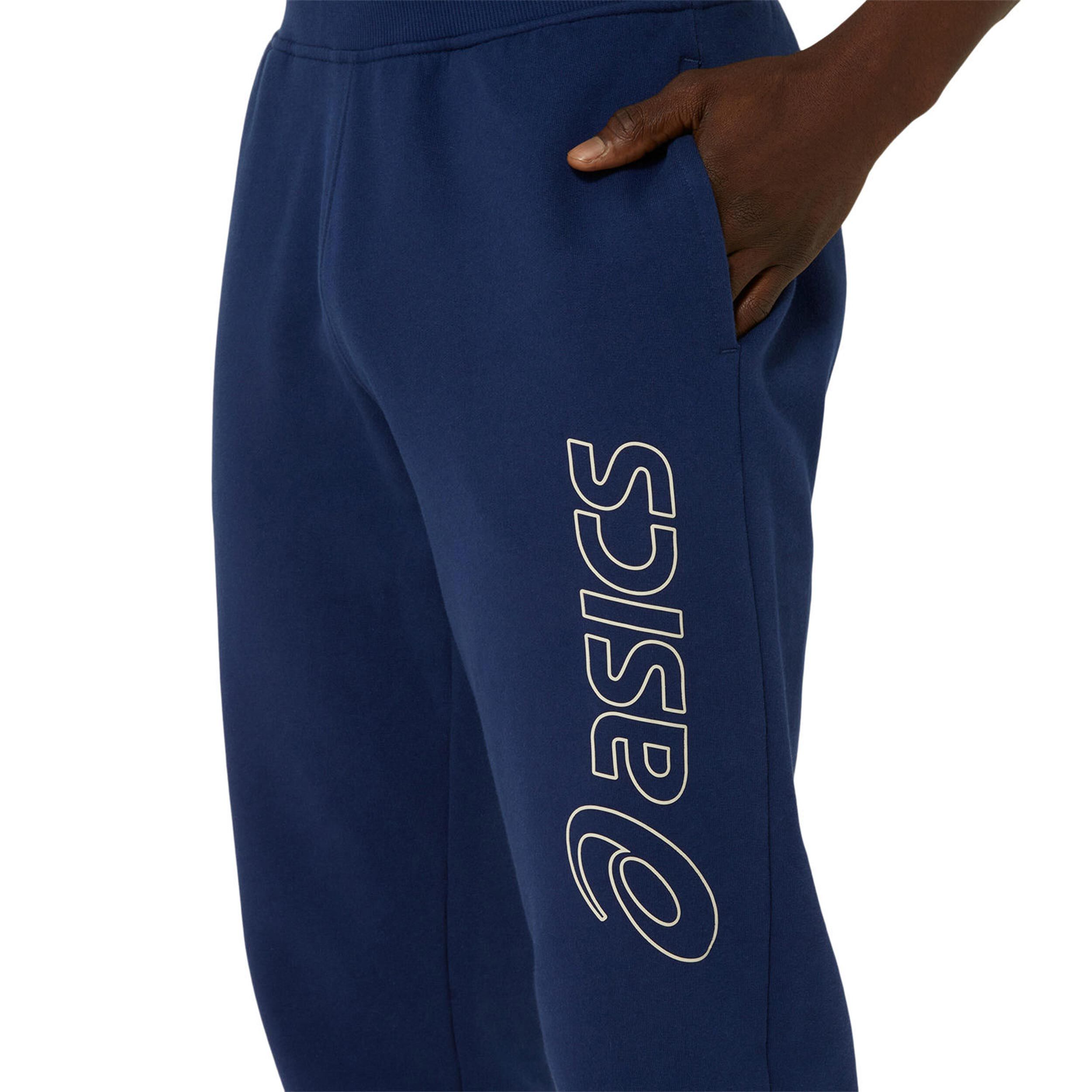 Buy ASICS Logo Pantalon Survetement Hommes Bleu Fonce online Tennis Point BE