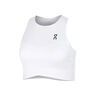 Court Crop D&eacute;bardeur Tank Top Femmes-Blanc