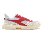Chaussures de tennis Diadora Diadora B. Elite Star made in Italy Chaussures toutes surfaces Hommes-blanc, rouge fonc&eacute;