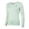 Pia Tech Roundneck Haut Manches Longues Femmes-Turquoise