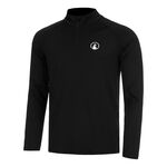 V&ecirc;tements Quiet Please Quiet Please Big Serve 1/4 Zip Haut Manches Longues Hommes-Noir
