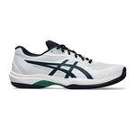 Chaussures de tennis ASICS ASICS Game FF Chaussure Terre Battue Hommes-Blanc,Bleu Foncé