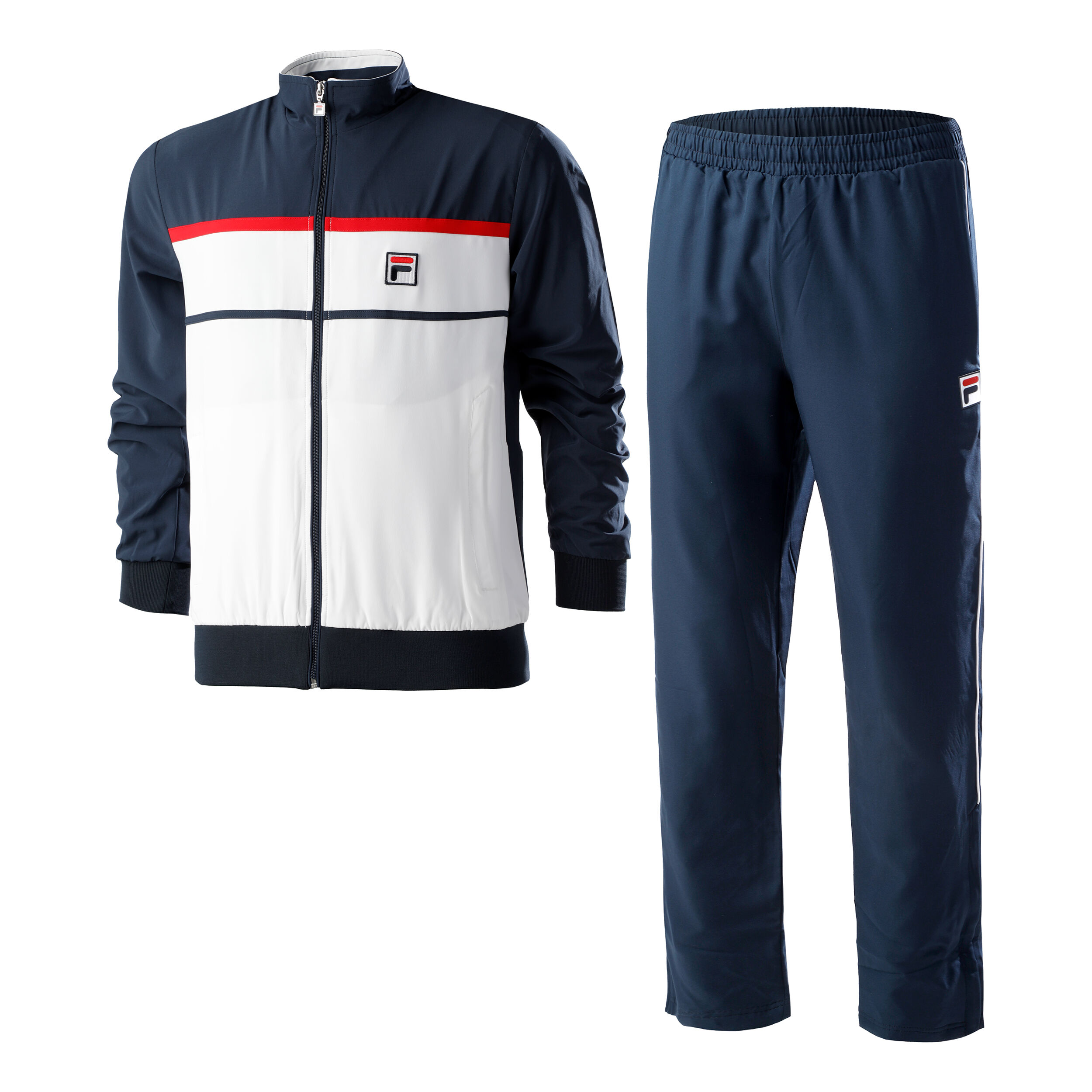 Buy Fila Max Survetement Hommes Bleu Fonce Blanc online Tennis Point BE