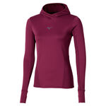 Vêtements Mizuno Mizuno Active Warmalite Hooded Maillot De Course Femmes-Violet