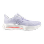 Chaussures de running Mizuno Mizuno Wave Rider 29 Chaussure De Running Sans Stabilisateurs Femmes-Lilas,Blanc