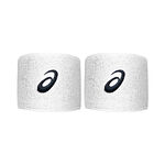 V&ecirc;tements de tennis ASICS ASICS Wrist Band Pair Poignet - Pack de 2 unit&eacute;s Unisex-blanc