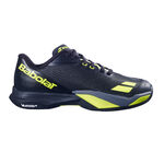 Chaussures de tennis Babolat Babolat Jet Mach 4 Chaussure terre battue Hommes - noir, jaunes fluo