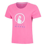 V&ecirc;tements Quiet Please Quiet Please Trainings T-shirt Femmes - pink, blanc