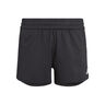 Training Icons 3 Stripes Knitted Shorts Filles - noir, blanc