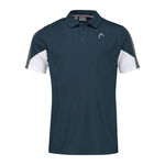 Vêtements HEAD HEAD Club Tech 22 Polo Hommes - bleu petrol, blanc