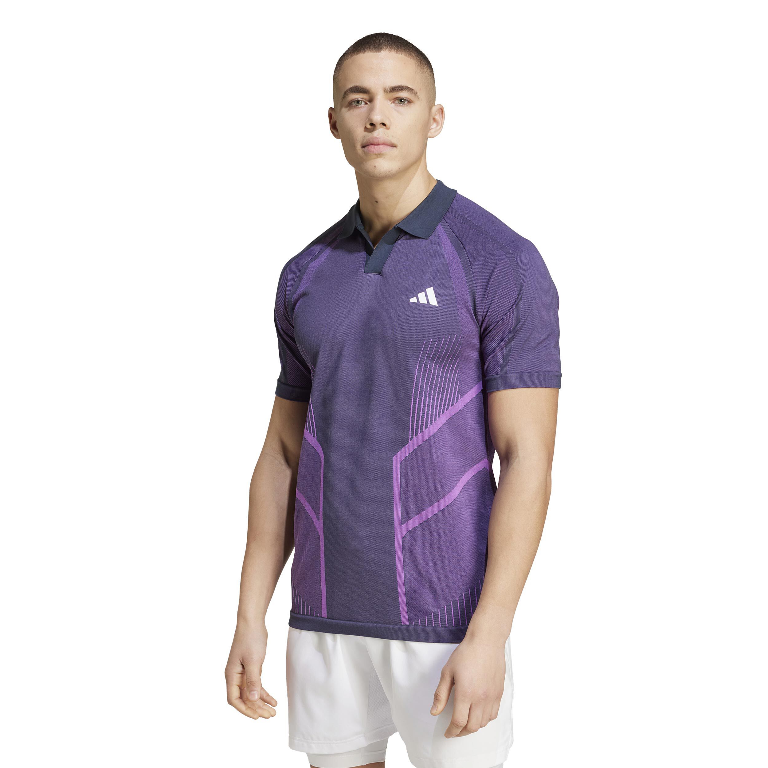 Buy adidas Seamless Pro Polo Hommes Violet Berry online Tennis Point BE