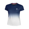 Crew Gradiant T-shirt Filles-Bleu Foncé,Blanc