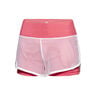 Efia Tech (2in1) Shorts Femmes-Corail,Blanc