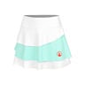 Wild Flounce Jupe Femmes-Blanc,Turquoise