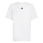 V&ecirc;tements de tennis adidas adidas D4T Essentials T-shirt Hommes-blanc