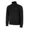 Urban Lifestyle Half Zip Haut Manches Longues Hommes-Noir