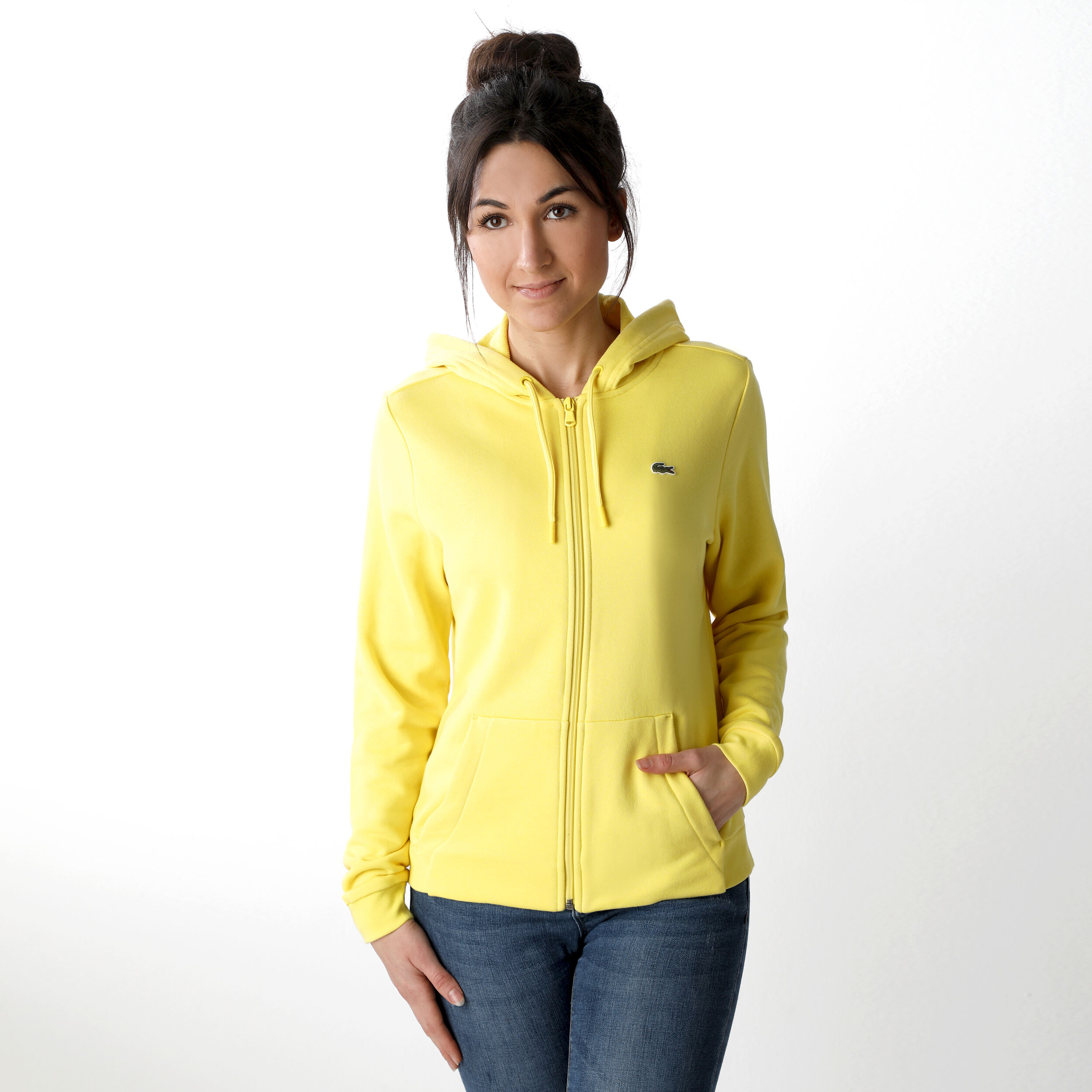 Buy Lacoste Gilet En Coton Femmes Jaune Vert Fonce online Tennis Point BE