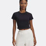 Rival Rib T-shirt Femmes-Noir