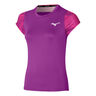 Charge Printed T-shirt Femmes-Violet