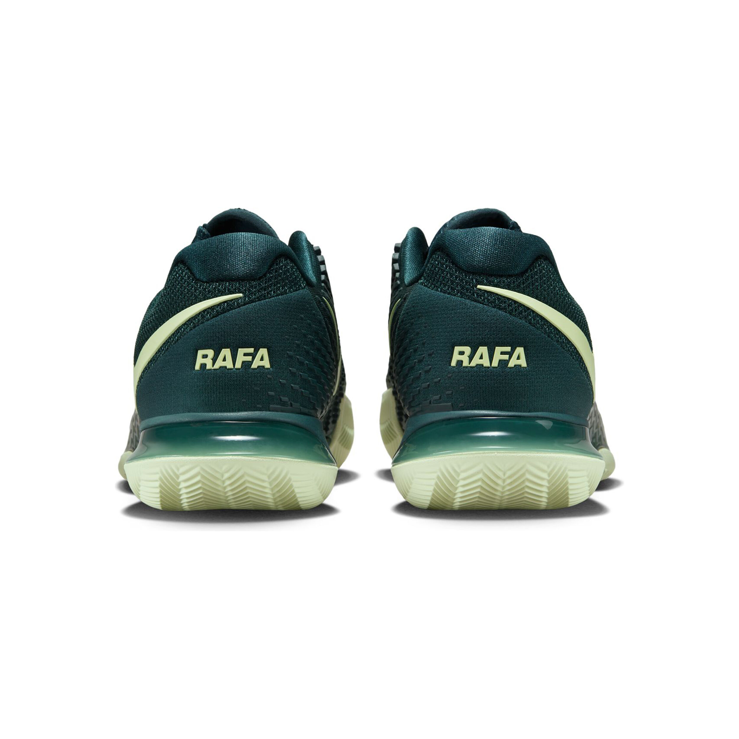 Court Vapor Cage 4 Rafa Chaussure Terre Battue Hommes Vert Fonc Jaune Lemon
