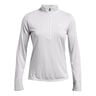 Tech Half-Zip Twist Haut Manches Longues Femmes-Gris