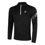 Vêtements ASICS ASICS Icon 1/2 Zip Maillot De Course Hommes-Noir