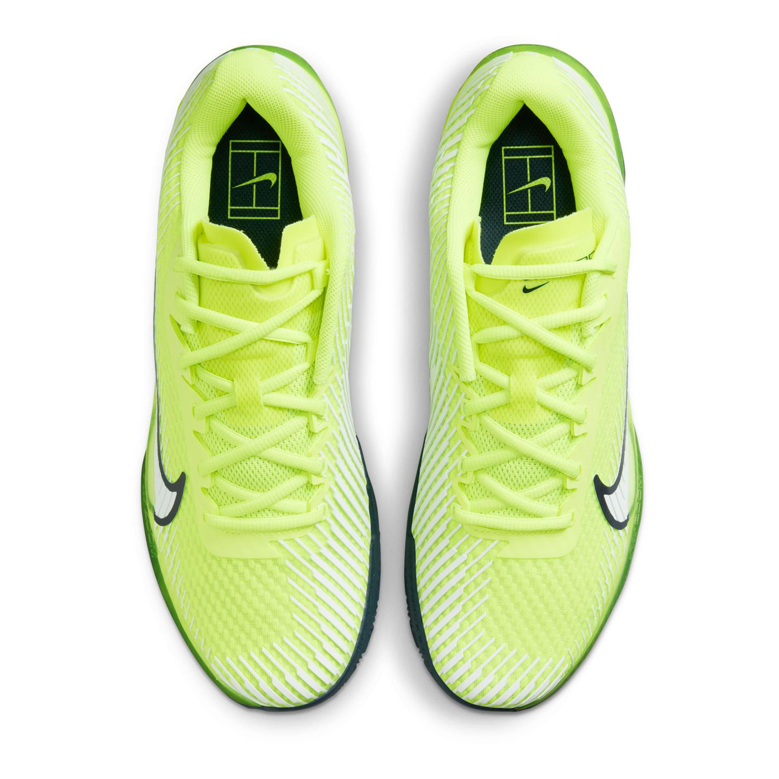 Nike blanche et jaune fluo best sale