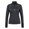 Mesa Half-Zip Top De Course Femmes-Noir