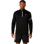 V&ecirc;tements ASICS ASICS Icon 1/2 Zip Maillot de course Hommes-noir, beige