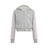 Essentials Crop Gilet En Coton Enfants-Gris