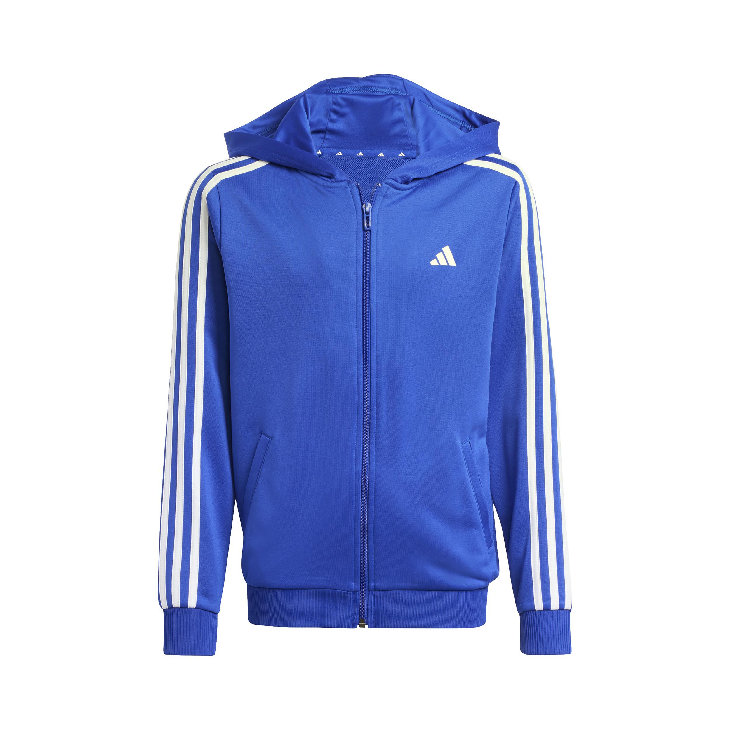 Buy adidas Training Essentials 3 Stripes Gilet En Coton Enfants Bleu Blanc online Tennis Point BE