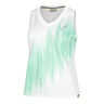 Performance D&eacute;bardeur Tank Top Femmes-Blanc,Turquoise