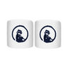 Short Poignet Pack De 2 Unités-Blanc,Bleu Foncé
