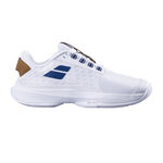 Chaussures de tennis Babolat Babolat Jet Tere 2 Chaussures Toutes Surfaces Femmes-Blanc,Bleu Foncé