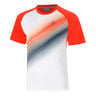 Topspin T-shirt Hommes-rouge, blanc