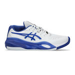 Chaussures de tennis ASICS ASICS Gel-Resolution X Chaussure Terre Battue Hommes-Blanc,Bleu Foncé