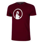 V&ecirc;tements de tennis Quiet Please Quiet Please Create Trainings T-shirt Hommes-Rouge Vin, Blanc