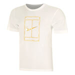 V&ecirc;tements Nike Nike Court Dri-Fit Heritage T-shirt Hommes - cr&egrave;me, 