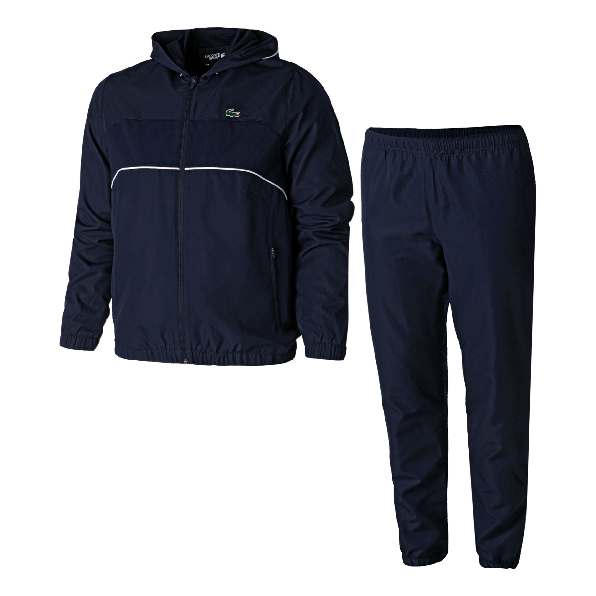 Buy Lacoste Survetement Hommes Bleu Fonce Blanc online Tennis Point BE